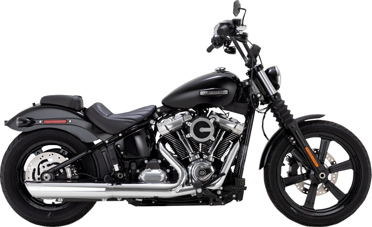 VANCE & HINES Twin Slash Slip-On Muffler - Chrome - Softail