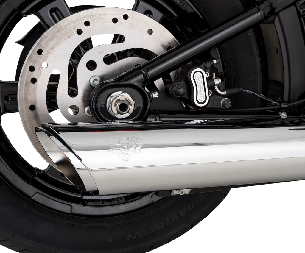 VANCE & HINES Twin Slash Slip-On Muffler - Chrome - Softail