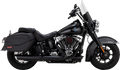 VANCE & HINES Twin Slash Slip-On Muffler - Black - Softail