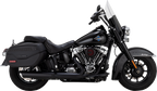VANCE & HINES Twin Slash Slip-On Muffler - Black - Softail