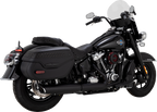 VANCE & HINES Twin Slash Slip-On Muffler - Black - Softail