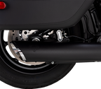 VANCE & HINES Twin Slash Slip-On Muffler - Black - Softail