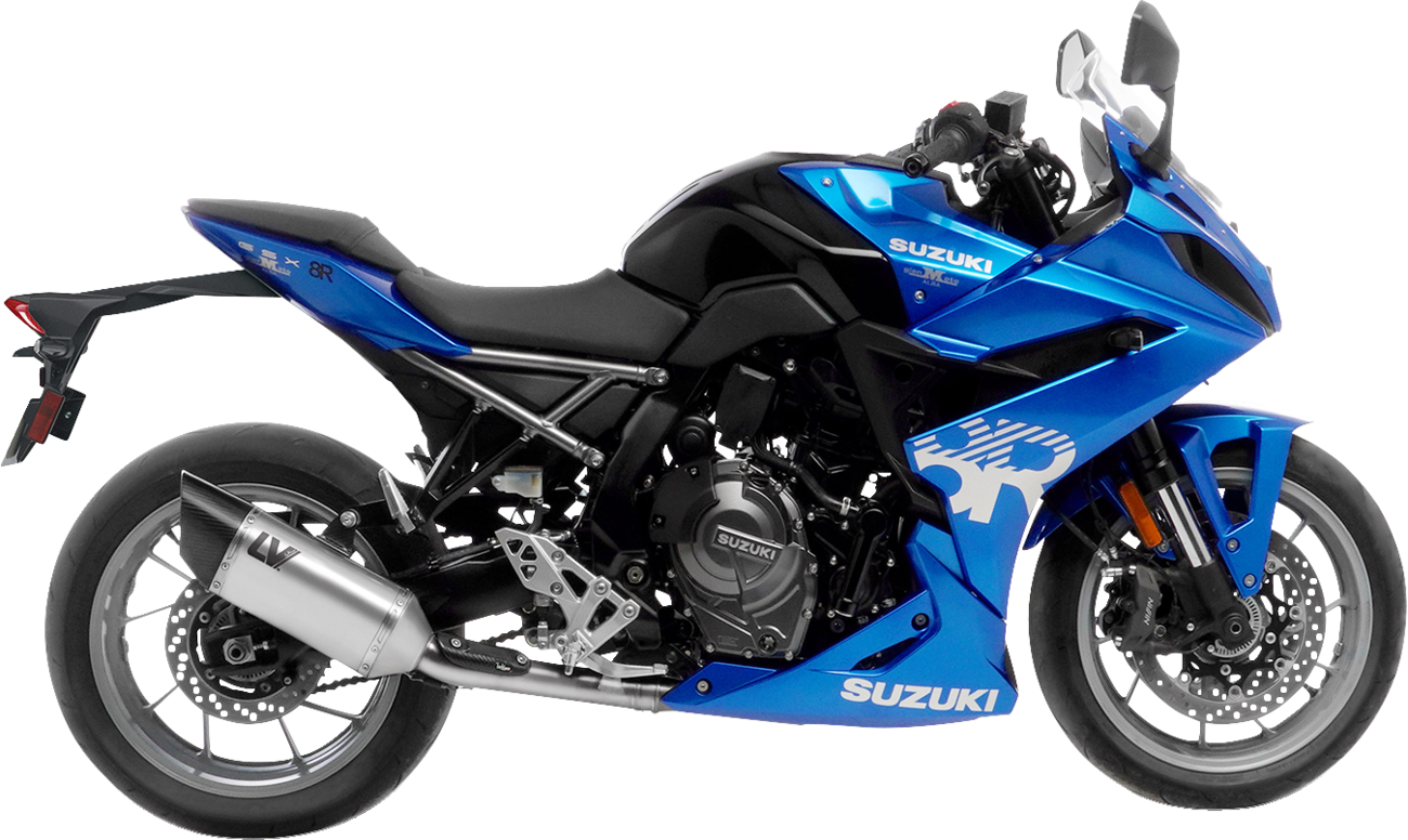 LV-14 R Exhaust System - 2-into-1 - Stainless Steel - GSX-8RS (1)