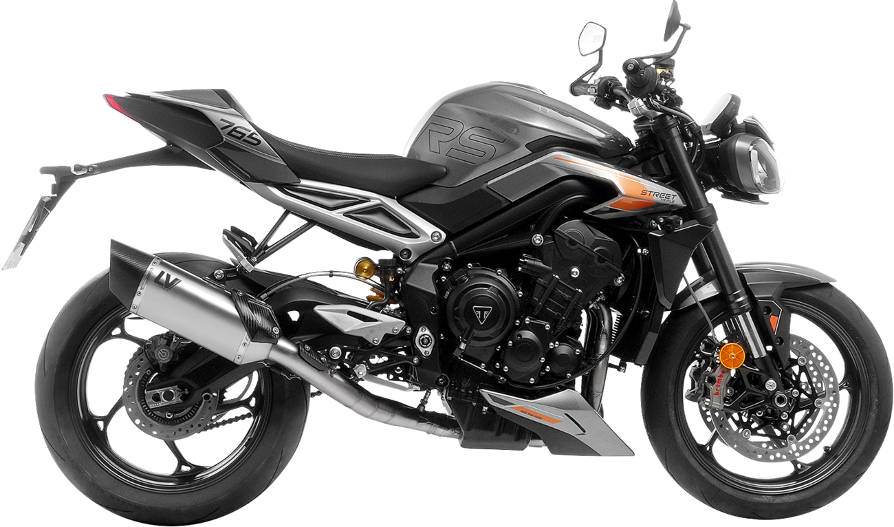 LV-14 R Exhaust System - Titanium - Triumph Street Triple 765 (1)