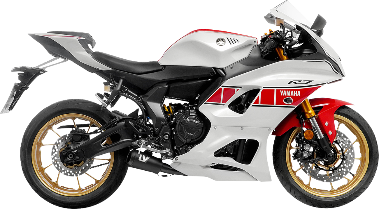 2-into-1 LV-10 Exhaust System - Full Black Stainless Steel - Yamaha 700 (1)