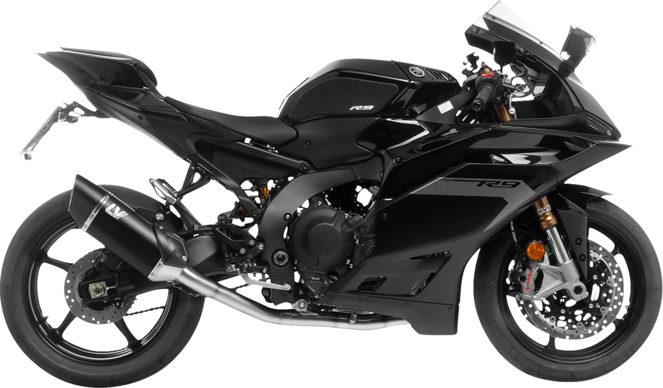 LV-14 R Exhaust System - Black Stainless Steel - YZR-R9 (1)