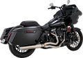 VANCE & HINES 2-into-1 Gaslighter Exhaust System with Heat Shields - M8 Touring - Brushed