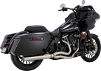 VANCE & HINES 2-into-1 Gaslighter Exhaust System with Heat Shields - M8 Touring - Brushed