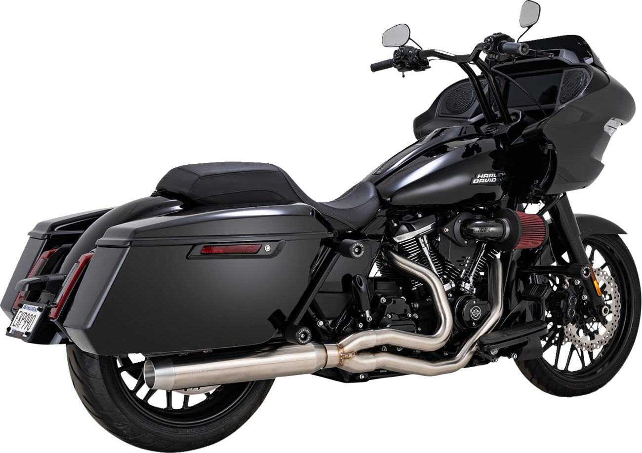 VANCE & HINES 2-into-1 Gaslighter Exhaust System with Heat Shields - M8 Touring - Brushed