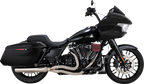 VANCE & HINES 2-into-1 Gaslighter Exhaust System with Heat Shields - M8 Touring - Brushed