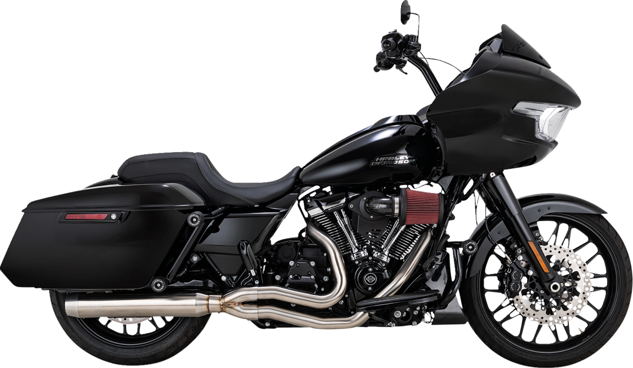 VANCE & HINES 2-into-1 Gaslighter Exhaust System with Heat Shields - M8 Touring - Brushed