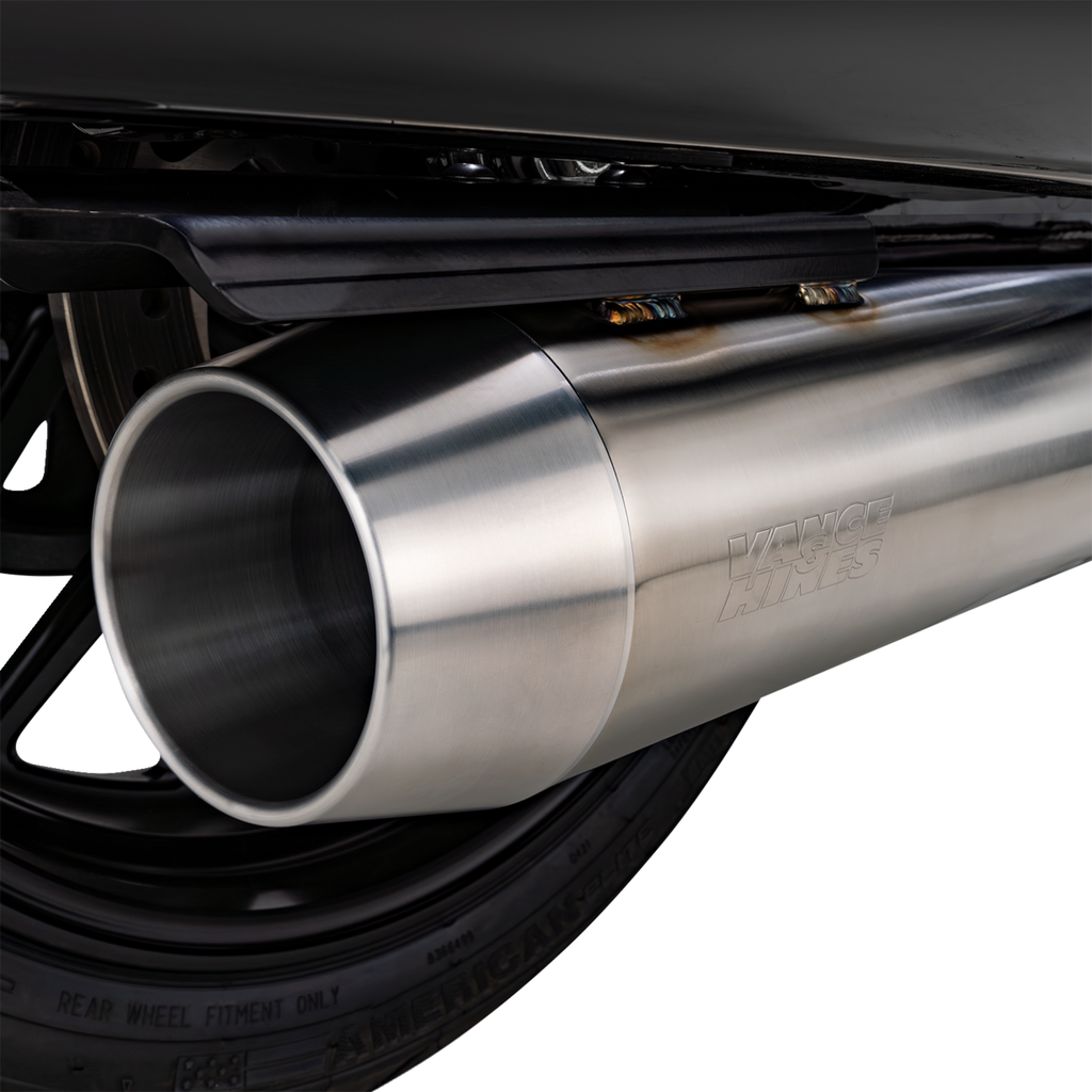 VANCE & HINES 2-into-1 Gaslighter Exhaust System with Heat Shields - M8 Touring - Brushed