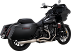 VANCE & HINES 2-into-1 Gaslighter Exhaust System without Heat Shields - M8 Touring - Brushed