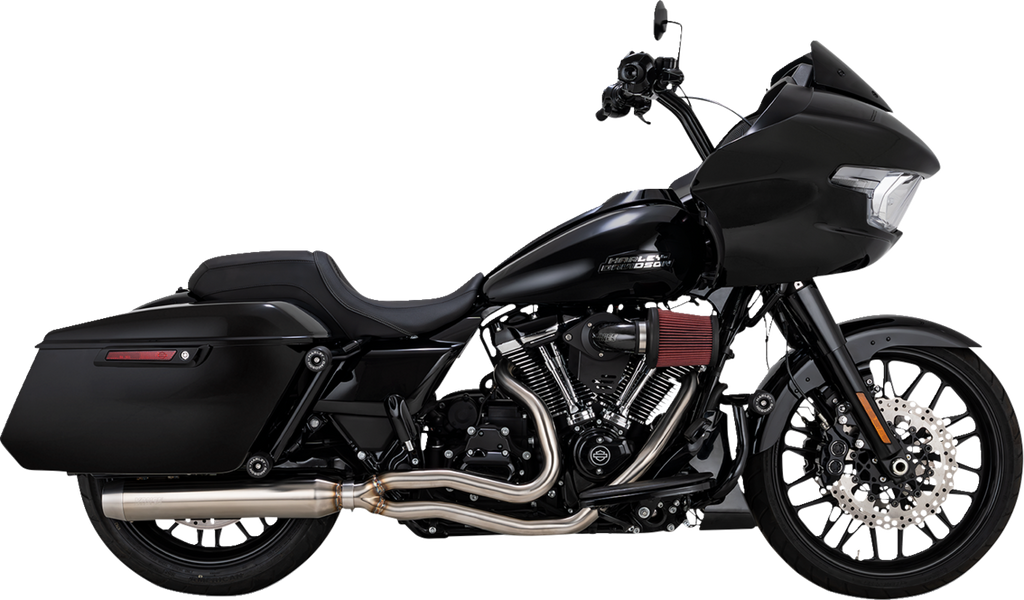 VANCE & HINES 2-into-1 Gaslighter Exhaust System without Heat Shields - M8 Touring - Brushed