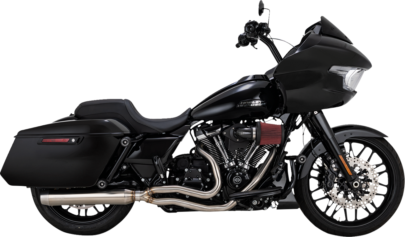 VANCE & HINES 2-into-1 Gaslighter Exhaust System without Heat Shields - M8 Touring - Brushed