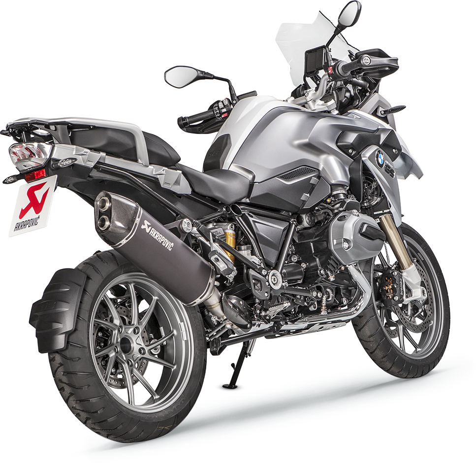 Slip-On Line Muffler - Black - Titanium - R1200GS/Adventure (1)