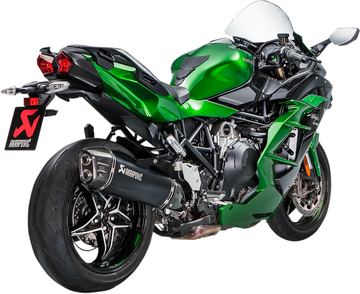 Black Titanium Muffler - Ninja H2 SX (1)
