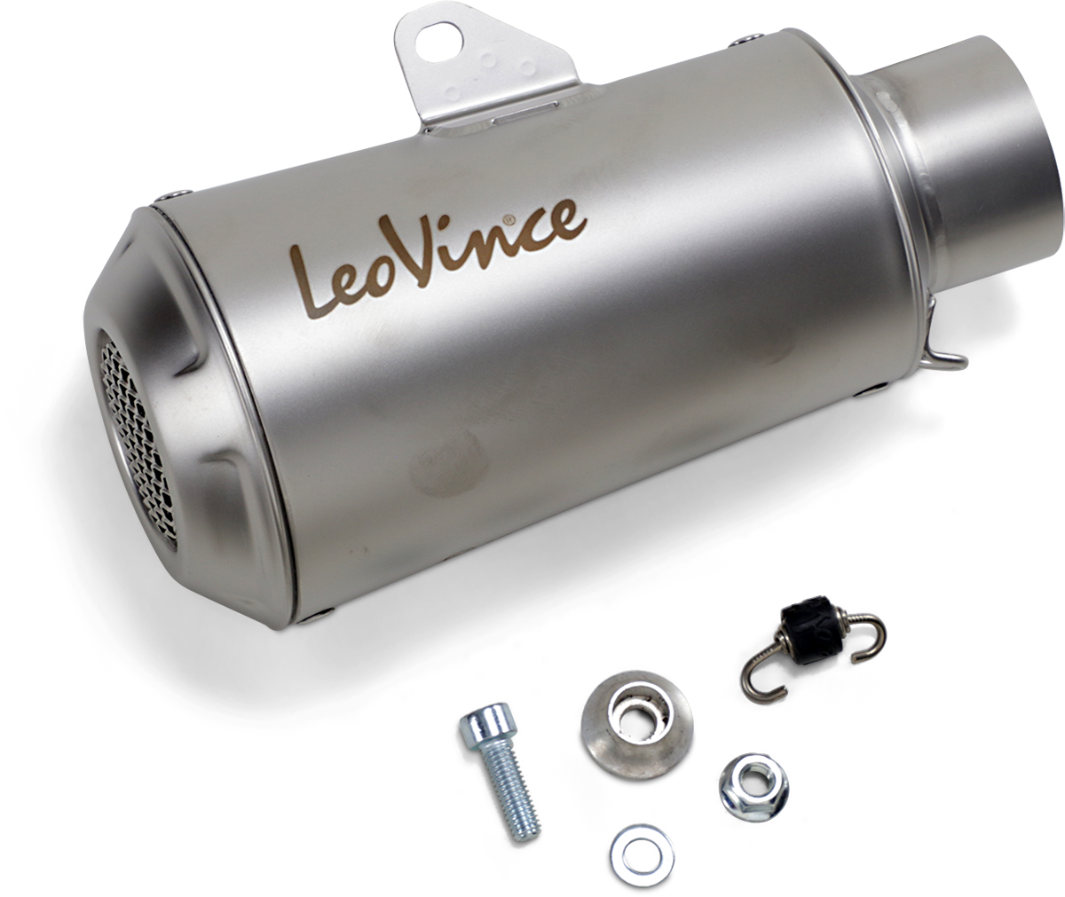 54mm Universal LV-10 Slip-On Muffler - Stainless Steel (1)