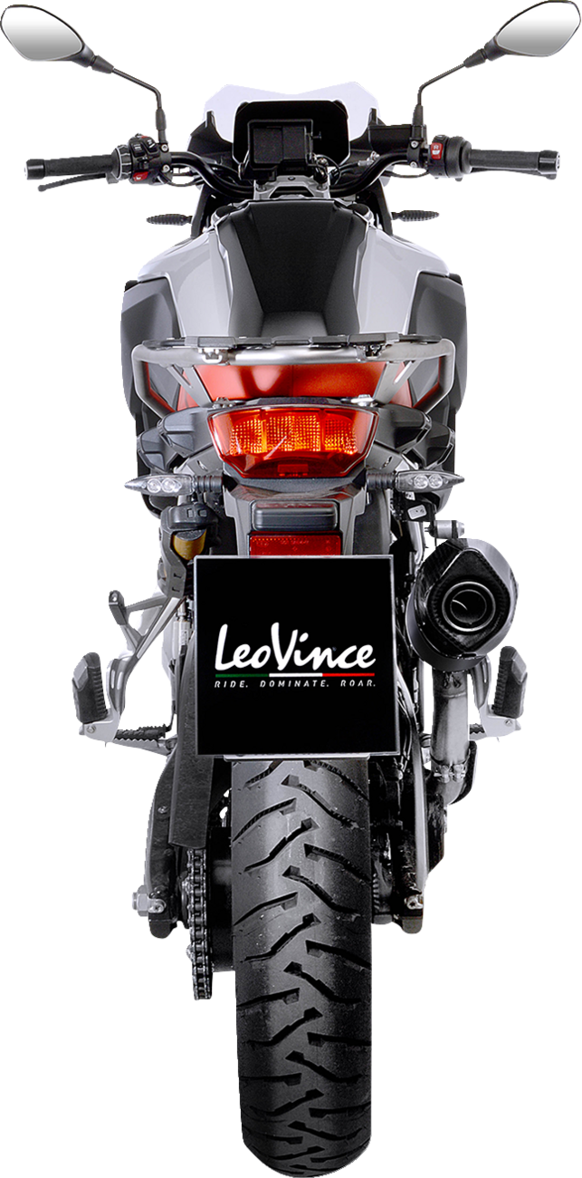 LEOVINCE Nero Slip-On Muffler - Black - Stainless Steel