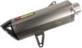 Slip-On Scooter Muffler - Stainless Steel/Carbon Fiber - X-Max 300 (1)
