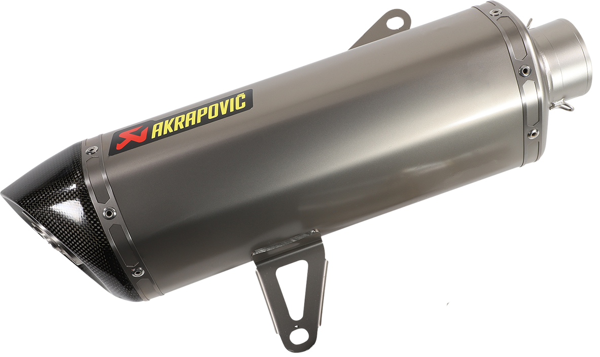 Slip-On Scooter Muffler - Stainless Steel/Carbon Fiber - X-Max 300 (1)