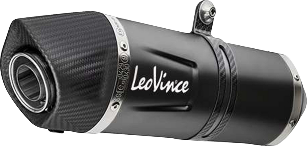 LEOVINCE LV One Evo Slip-On Muffler - Black - 390 Adventure