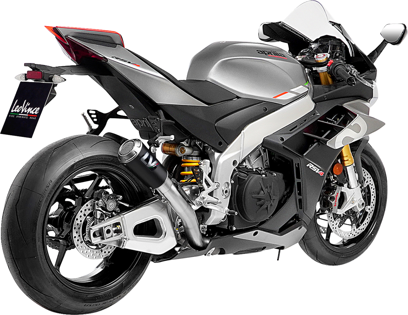 LEOVINCE LV-10 Slip-On Muffler - Carbon Fiber