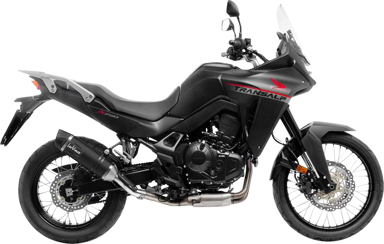 LV One Slip-On Muffler - Black - Honda XL750 Transalp (1)