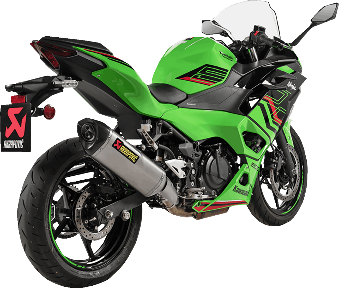 Slip-On Line Muffler - Titanium - Ninja 500/Z500 (1)
