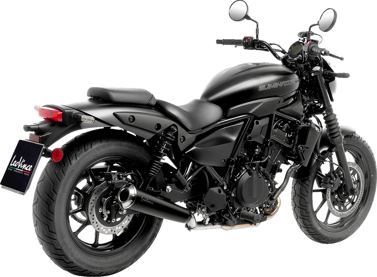 Classic Racer Slip-On Muffler - Black - Eliminator 500 (1)