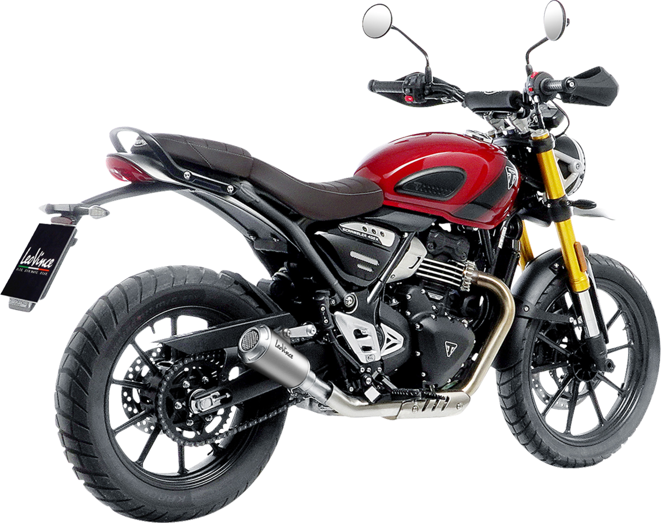 LV-10 Slip-On Muffler - Stainless Steel - Scrambler/Speed 400 (1)