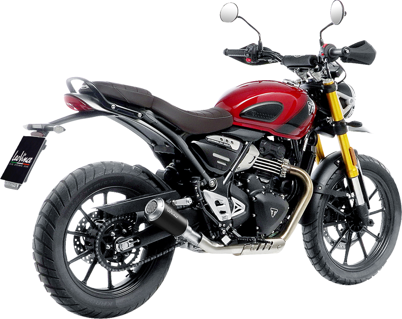 LV-10 Slip-On Muffler - Black Stainless Steel - Scrambler/Speed 400 (1)
