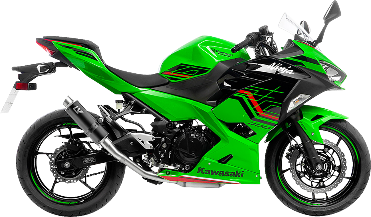 GP Corsa Slip-On Muffler - Black Edition - Ninja/Z 400 (1)