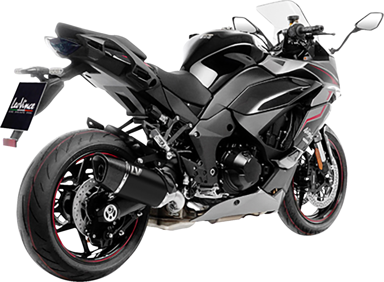 LV-14 R Slip-On Muffler - Black - Ninja 1000 SX (1)