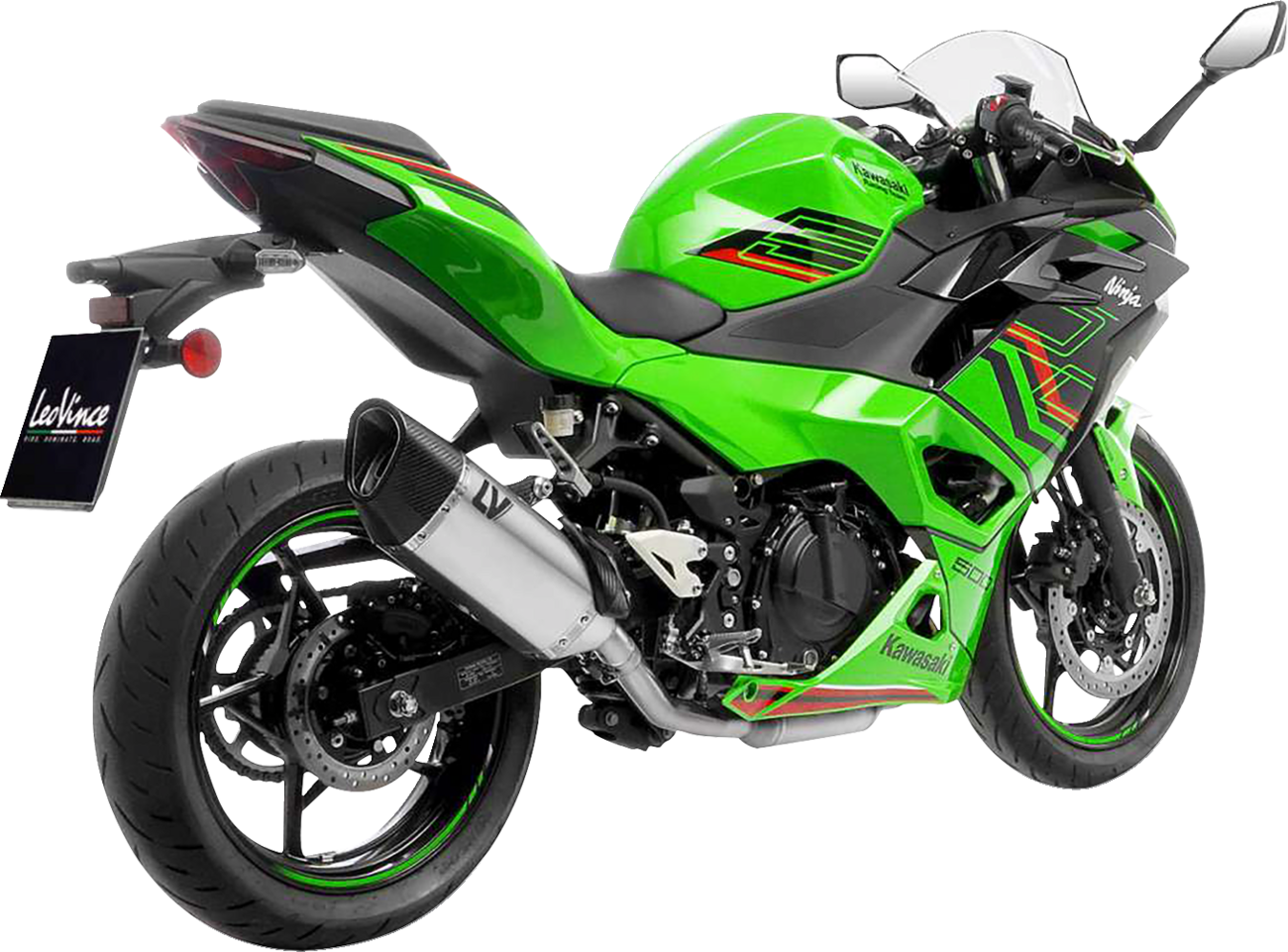 LV-14 R Slip-On Muffler - Stainless Steel - Z/Ninja 400/500 (1)