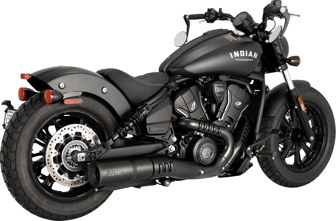 VANCE & HINES Hi-Output Slip-On Muffler - Black - Indian Scout/Bobber
