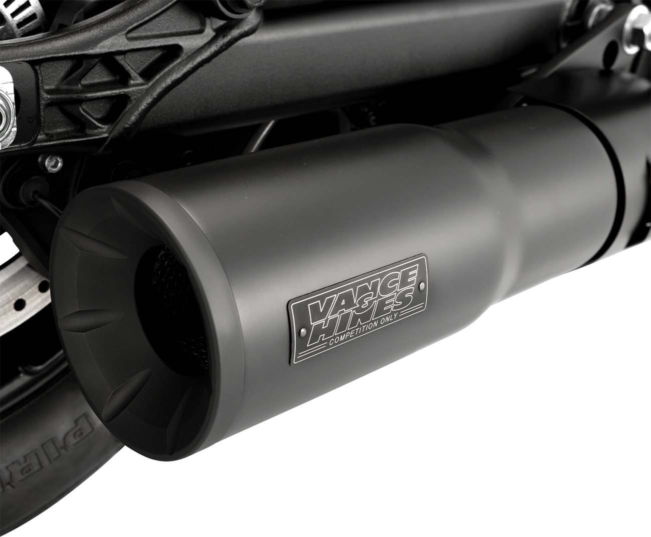 VANCE & HINES Hi-Output Slip-On Muffler - Black - Indian Scout/Bobber
