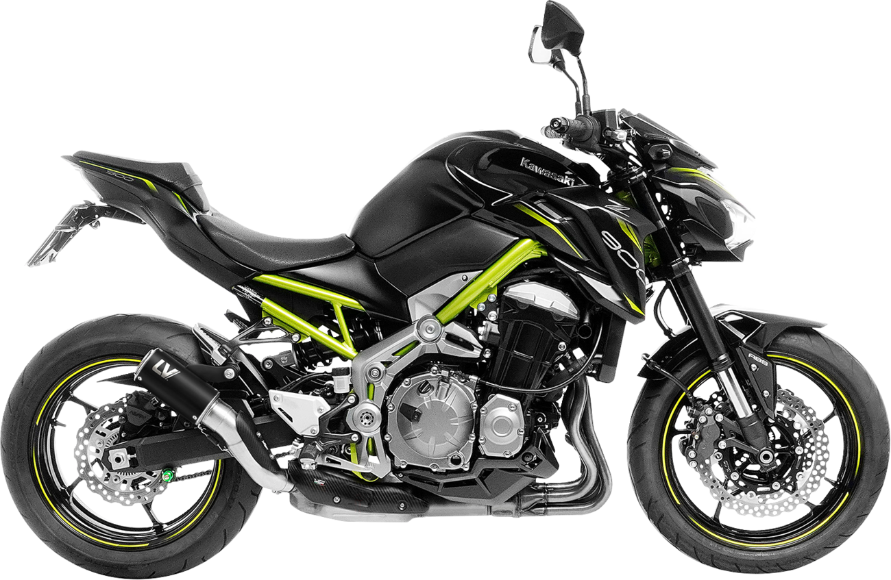 LV Corsa S Black Edition Slip-On Muffler - Kawasaki Z 900 (1)