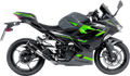 LV Corsa S Black Edition Slip-On Muffler - Kawasaki Ninja 400/500 (1)