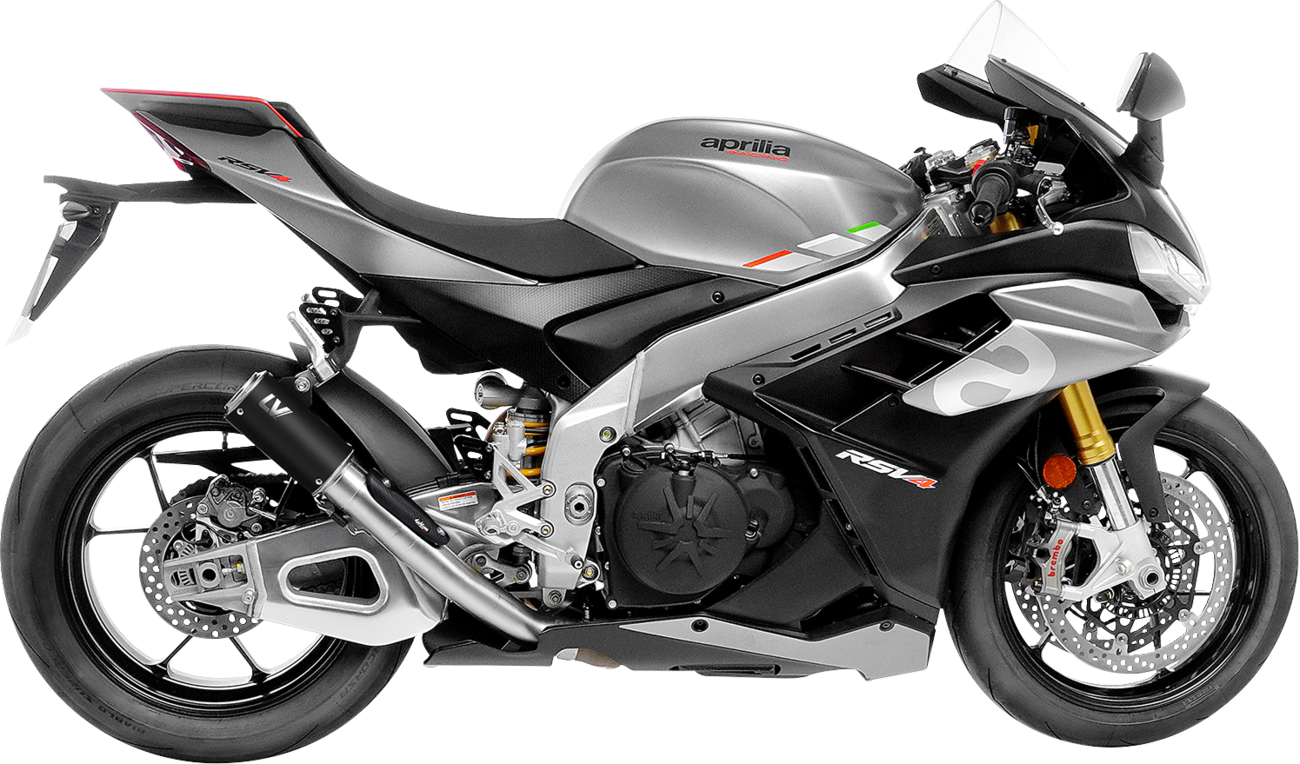 LV Corsa S Black Edition Slip-On Muffler - Aprilia RSV4 Tuono V4 (1)