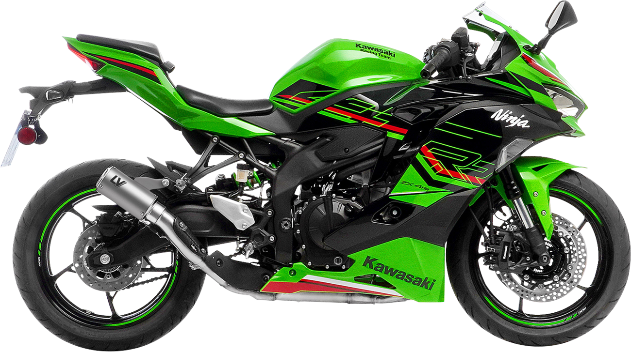 LV Corsa S Slip-On Muffler - Titanium - Kawasaki ZX-4R/RR (1)