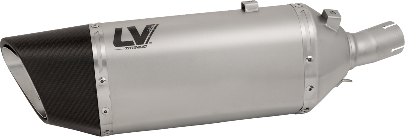 LV-14 R Slip-On Muffler - Titanium - Kawasaki Ninja 400/500 (1)