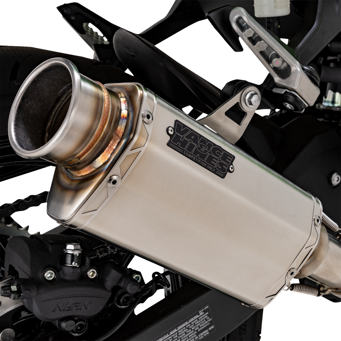 VANCE & HINES VS-6 Slip-On Muffler - Stainless Steel - Kawasaki Z/Ninja 500