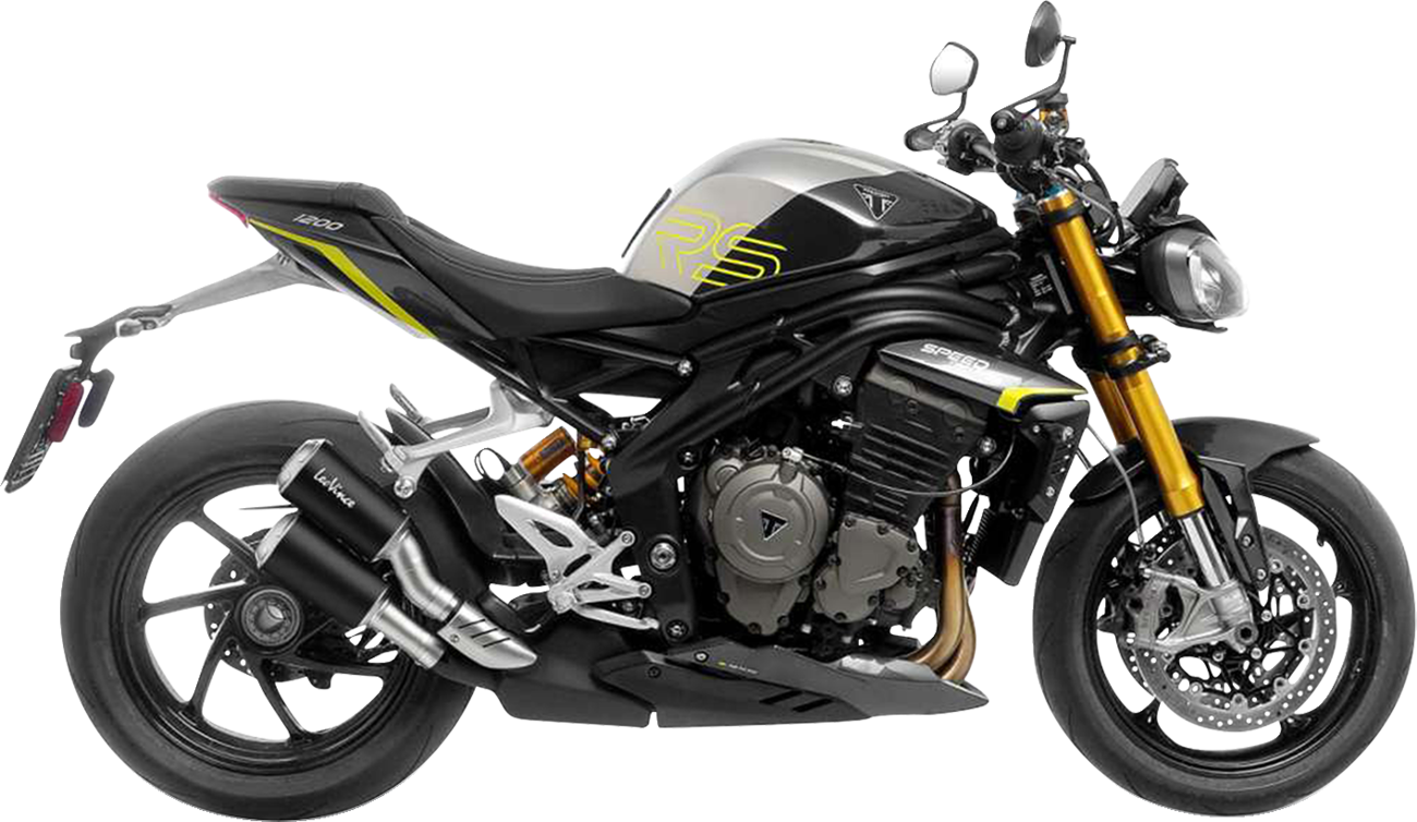 LV-10 Black Edition Slip-On Muffler - Triumph Speed Triple 1200 RR/RS/RX (1)