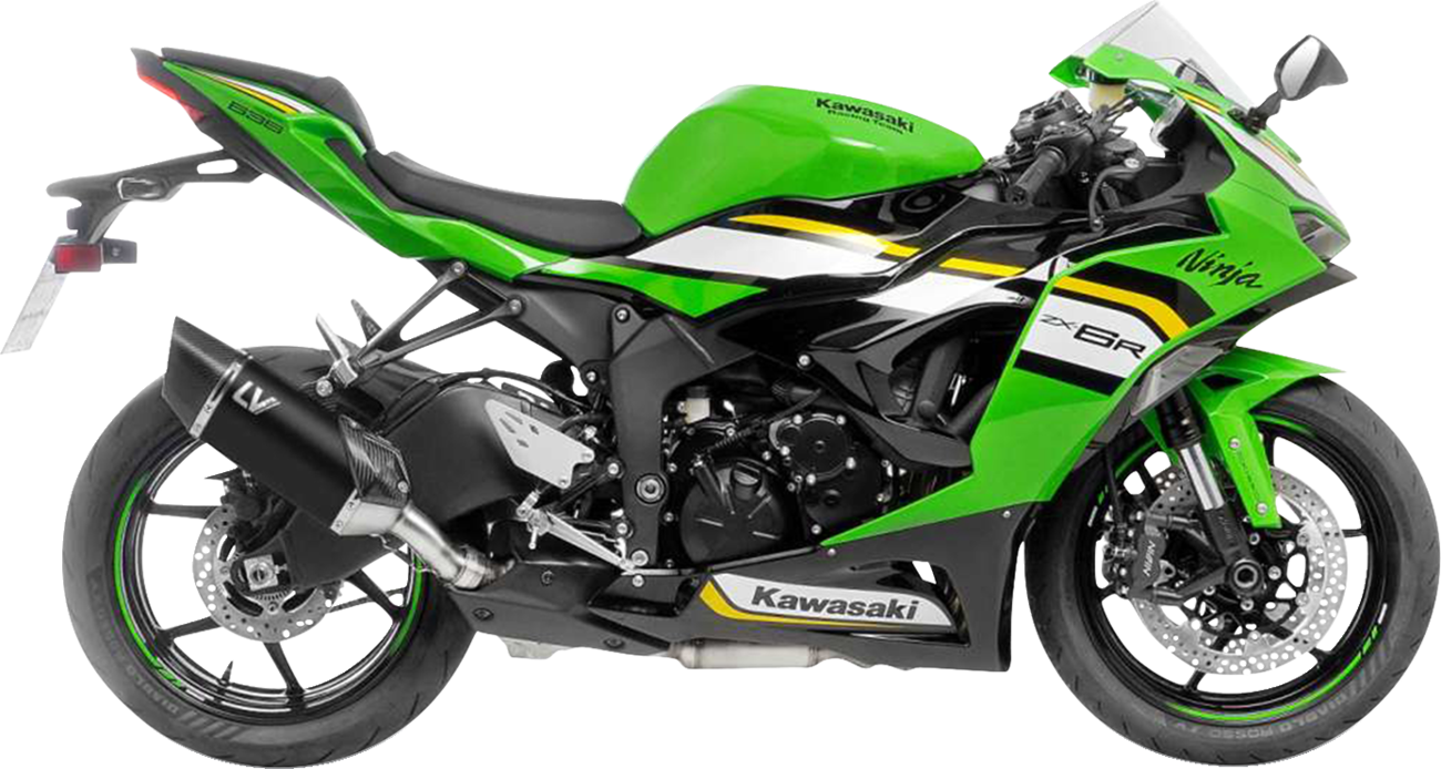 LV-14 R Black Edition Slip-On Muffler - Kawasaki ZX-6R (1)