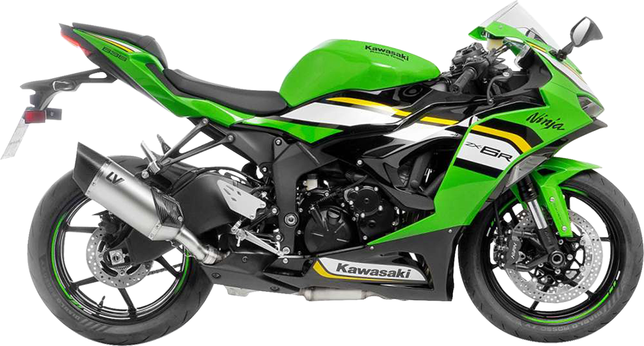 LV-14 R Slip-On Muffler - Titanium - Kawasaki ZX-6R (1)