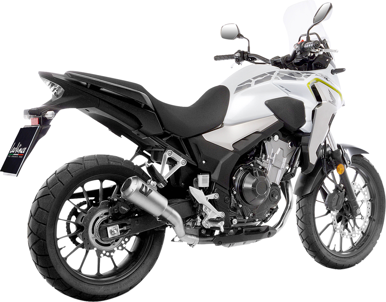 LV-10 Slip-On Muffler - Stainless Steel - CB/CBR 500 F/R/X (1)