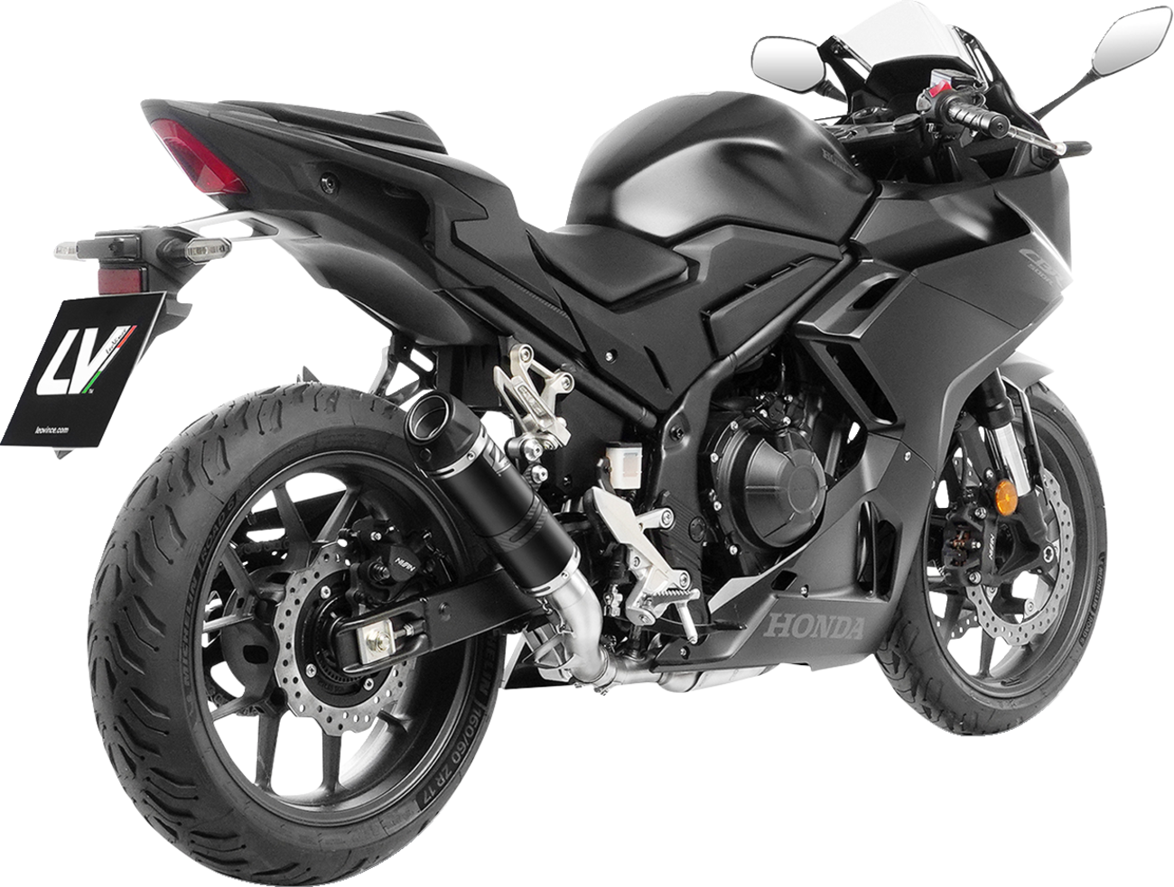 GP Corsa EVO Slip-On Muffler - Black - CB/CBR 500 F/R/X (1)