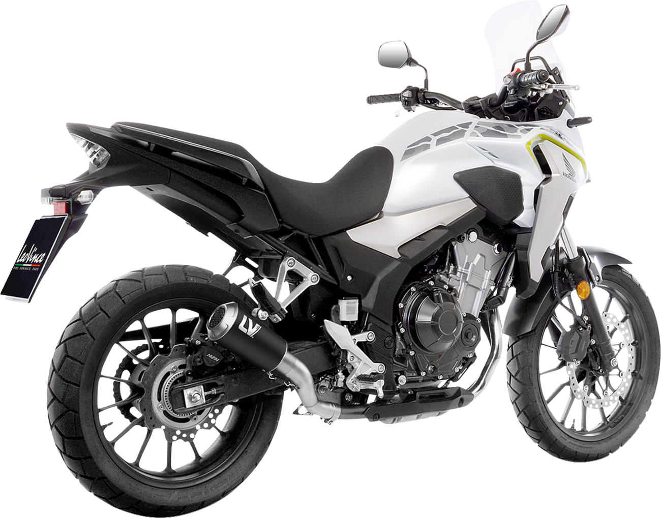 LV-10 Slip-On Muffler - Black - CB/CBR 500 F/R/X (1)