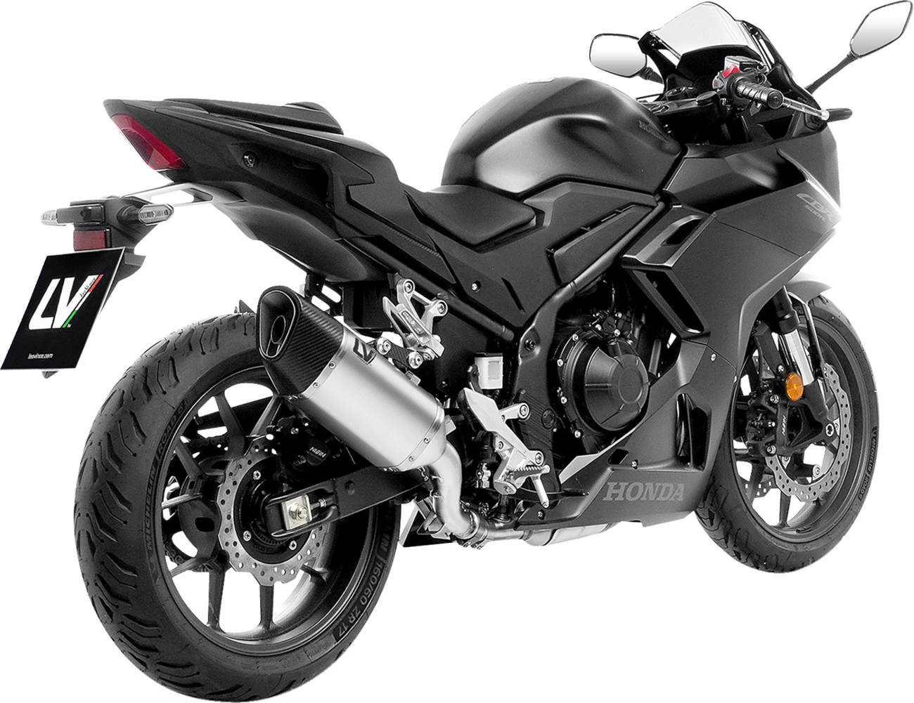 LV-14 R Slip-On Muffler - Titanium - CB/CBR 500 F/R/X (1)